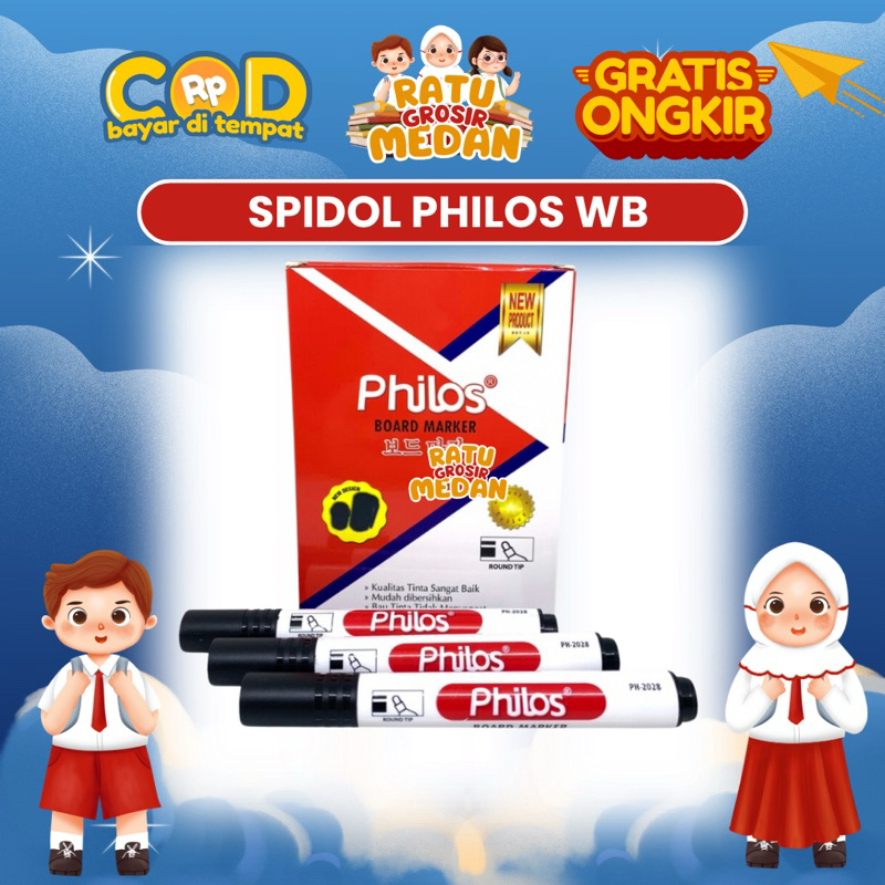 

SPIDOL PHILOS WHITEBOARD (BISA DIHAPUS) HITAM ONLY