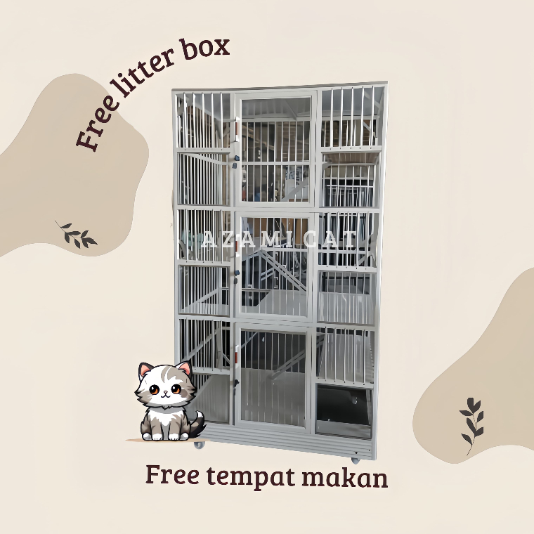 Kandang Kucing Murah / Kandang Kucing Aluminium - Cat Cage