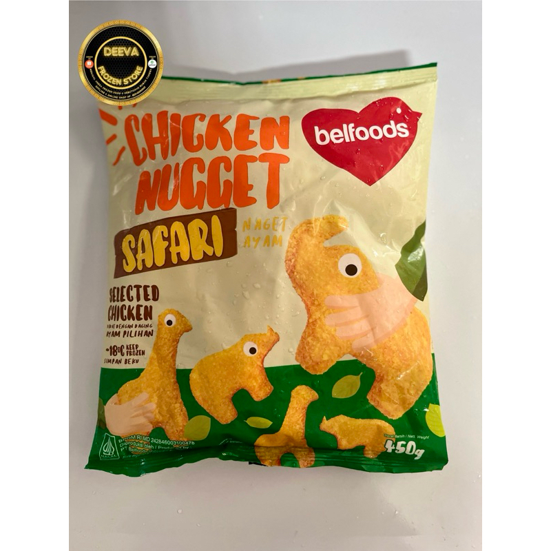 

Belfoods chicken nugget safari 450gr