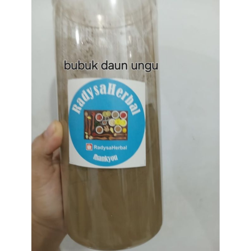 

READY LANGSUNG KIRIM BUBUK DAUN UNGU HERBAL BERKHASIAT