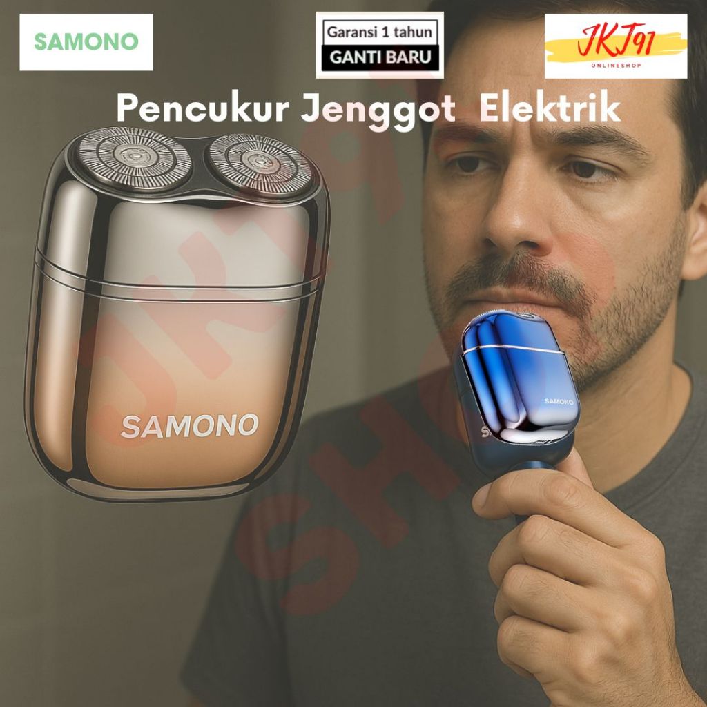 Alat Cukur Kumis dan Jenggot - Cukur Kumis Eletrik Pria - Cukuran Kumis dan Jenggot - Shaver SAMONO