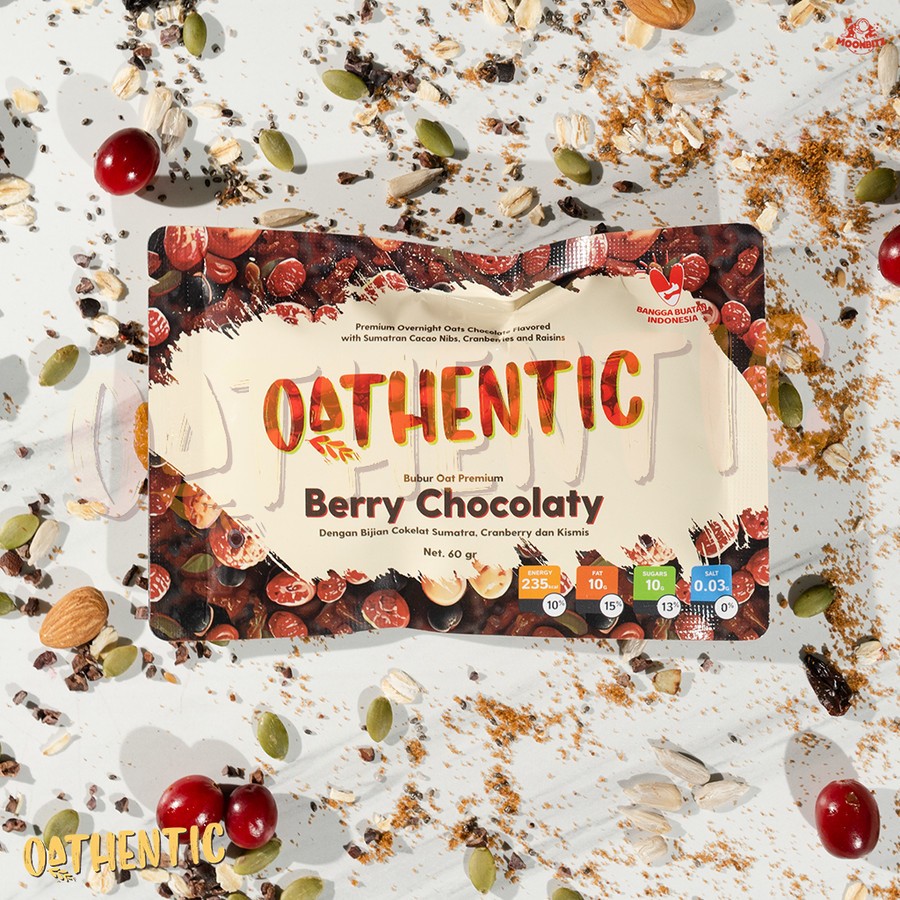 

Oathentic Oatmeal Berry Choco & Kelpon 50gr