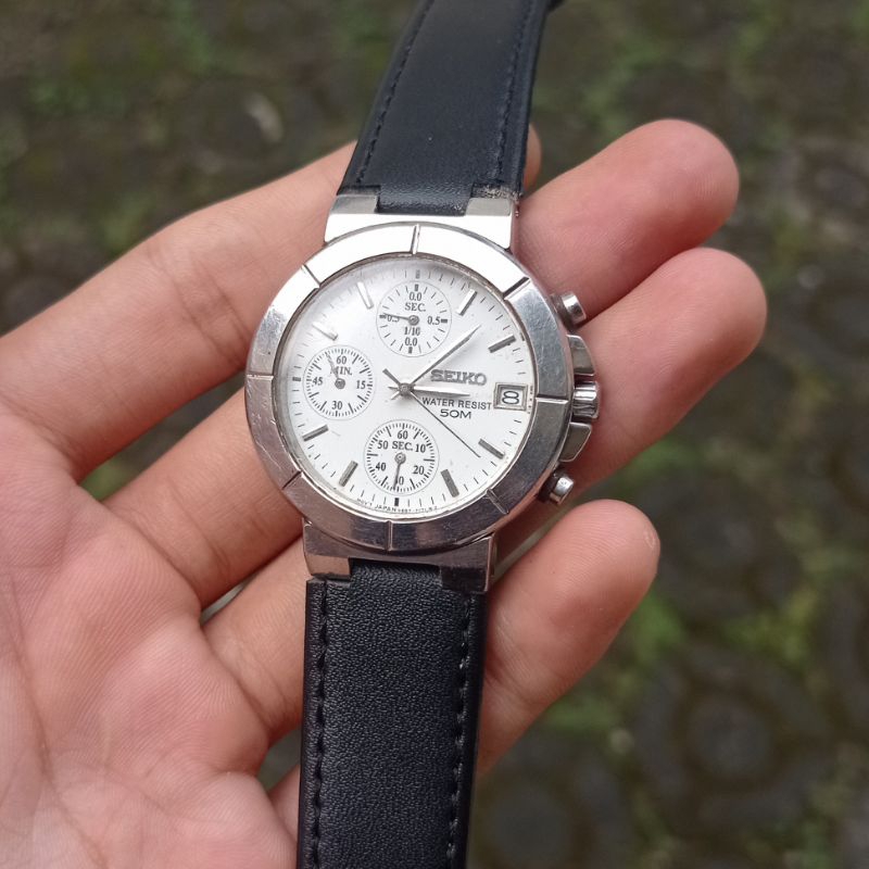 seiko chrono chronograph 50M  V657-7090 original