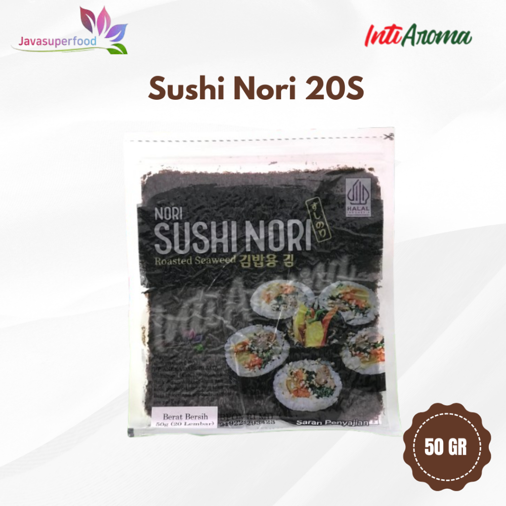 

Javasuperfood sushi nori gold 20 lembar