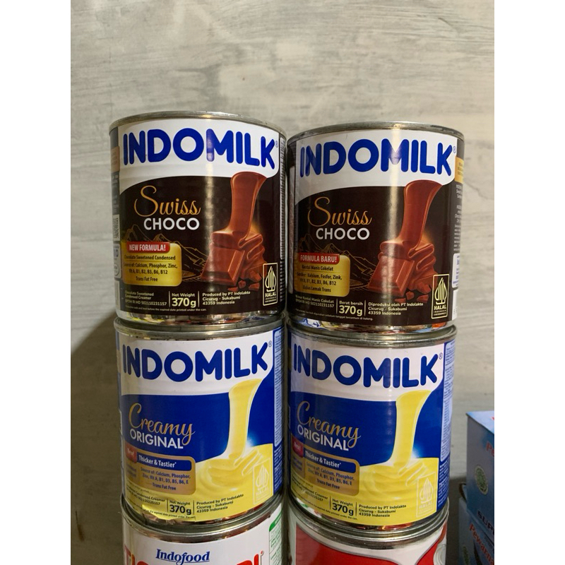 

Susu indomilk kaleng 370g rasa coklat vanila