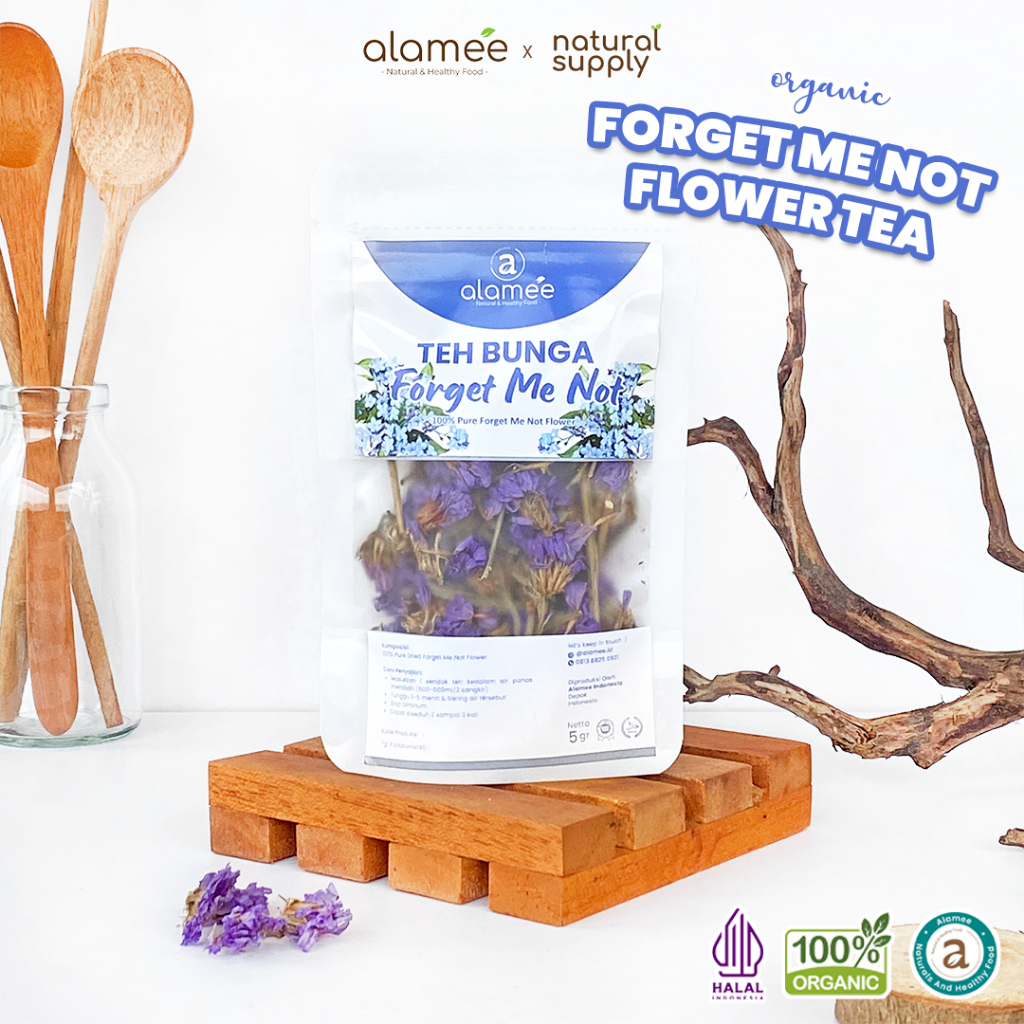

Teh Bunga Forget Me Not Flower Tea Organik Kering Dried Alami Teh Herbal Asli 5 Gr