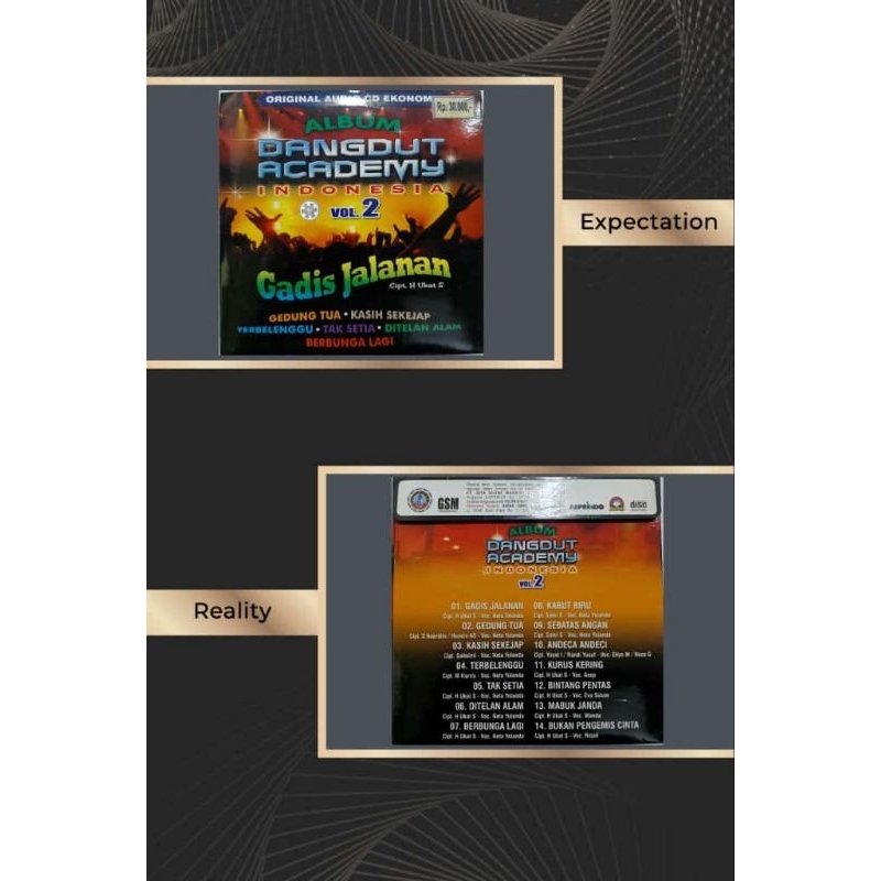CD audio dangdut academy Indonesia vol 2