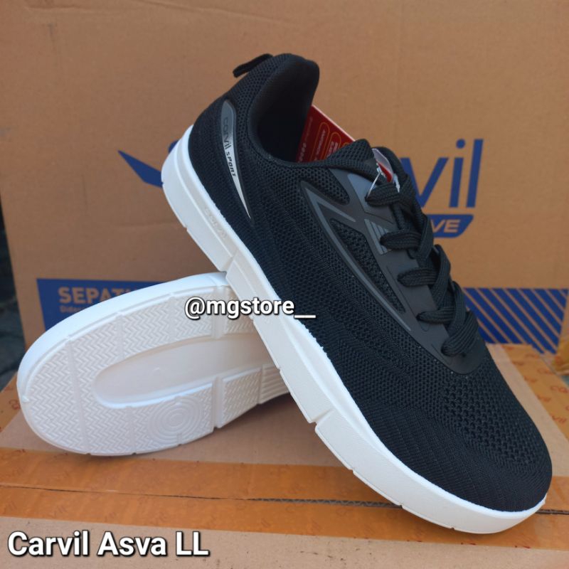 SEPATU CARVIL SEPATU SEKOLAH CARVIL HITAM PUTIH CASUAL