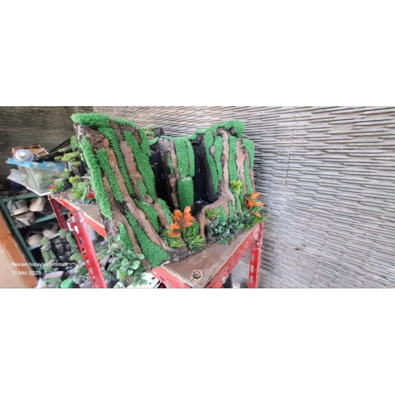 hardscape air terjun akuarium 40.30.30