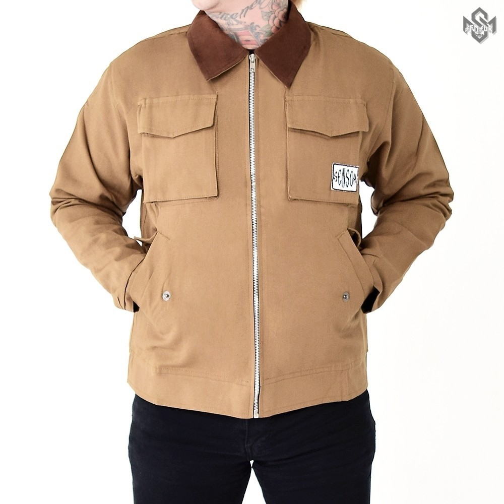 SNSR - Work Jacket Boxy Maverick - Work Jacket Pria Casual - Work Jacket Zipper - Work Jacket SNSR
