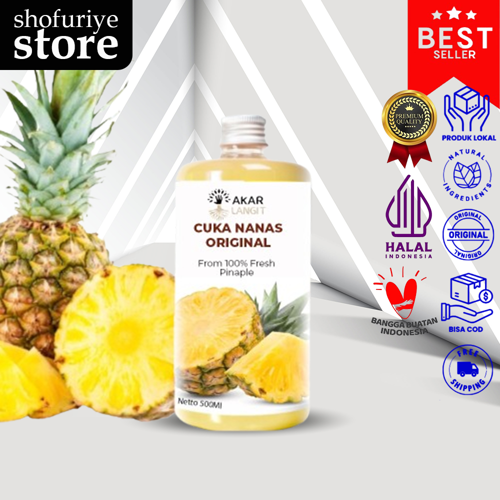 

Cuka Nanas 250ml Asli Organik With Mother Diet Detoks - AKARLANGIT