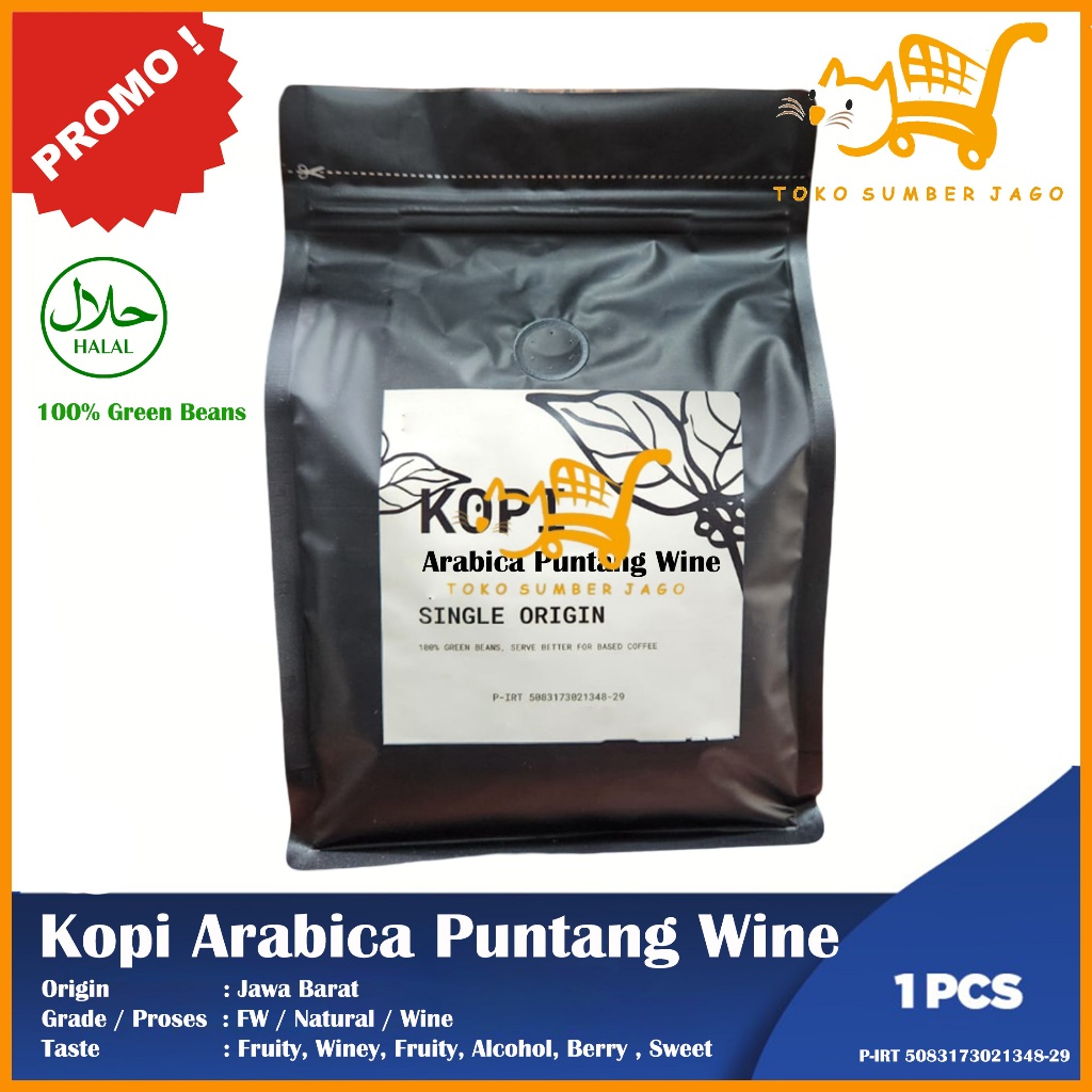 

Kopi ARABICA PUNTANG WINE Green Beans