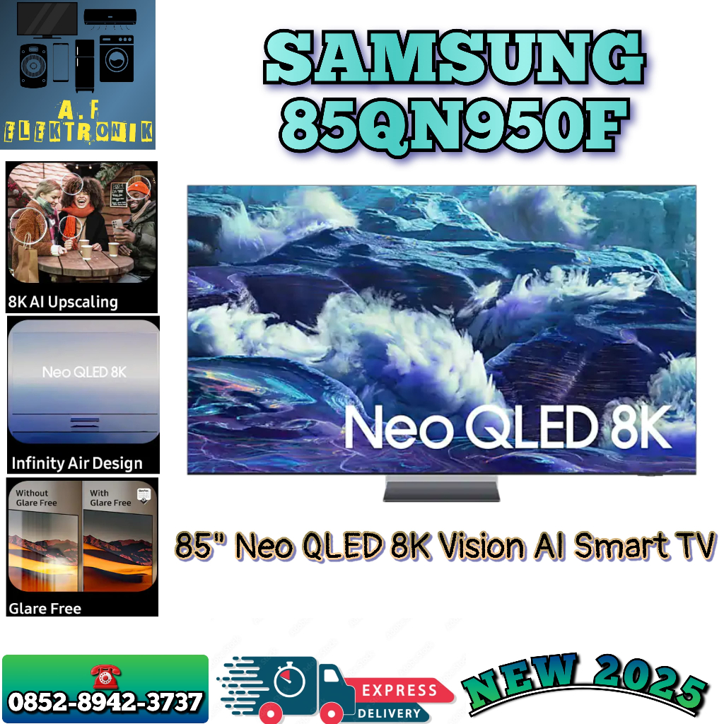 SMART TV SAMSUNG 85 INCH Neo QLED ULTRA Samsung | Samsung 85" 85QN950F Vision AI 8K Smart TV 240Hz