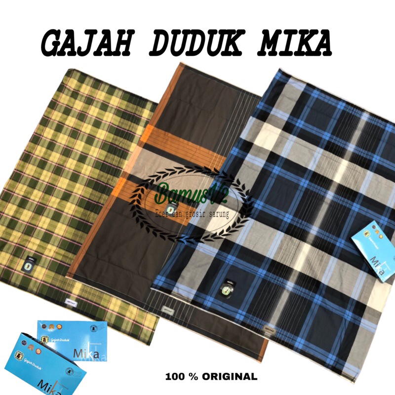 Sarung Gajah duduk Mika