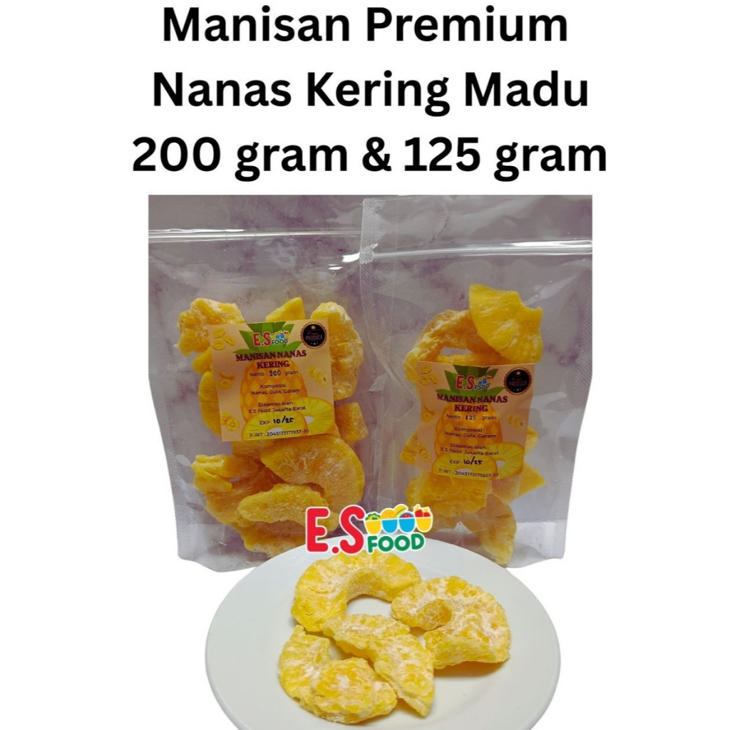 

Manisan Nanas Kering Madu Premium 125 gram & 200 gram