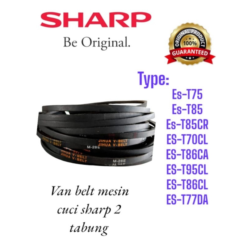 V Belt M28 mesin cuci Sharp 2 tabung ALL type
