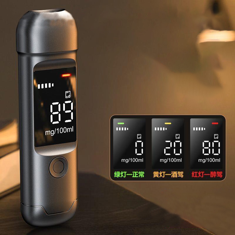 Police Digital Alcohol Breath Tester Detector Alat Ukur Kadar Alkohol