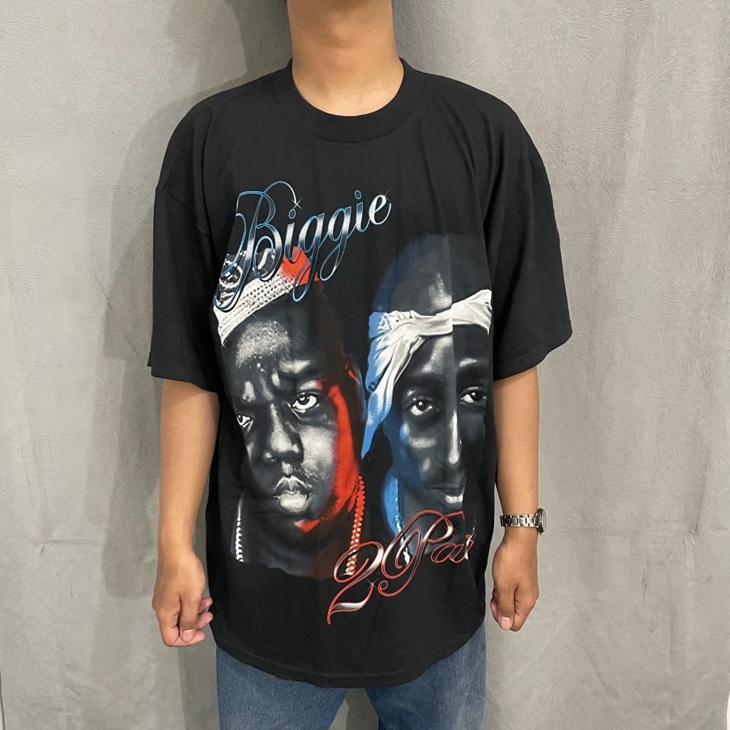 T Shirt Official BIGGIE X TUPAC - PHOTO Original