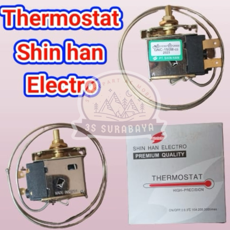 Thermostat Shinhan Elektrik termostat Universal Ac mobil Semua Mobil Thermostat Shin han (Baru/New)