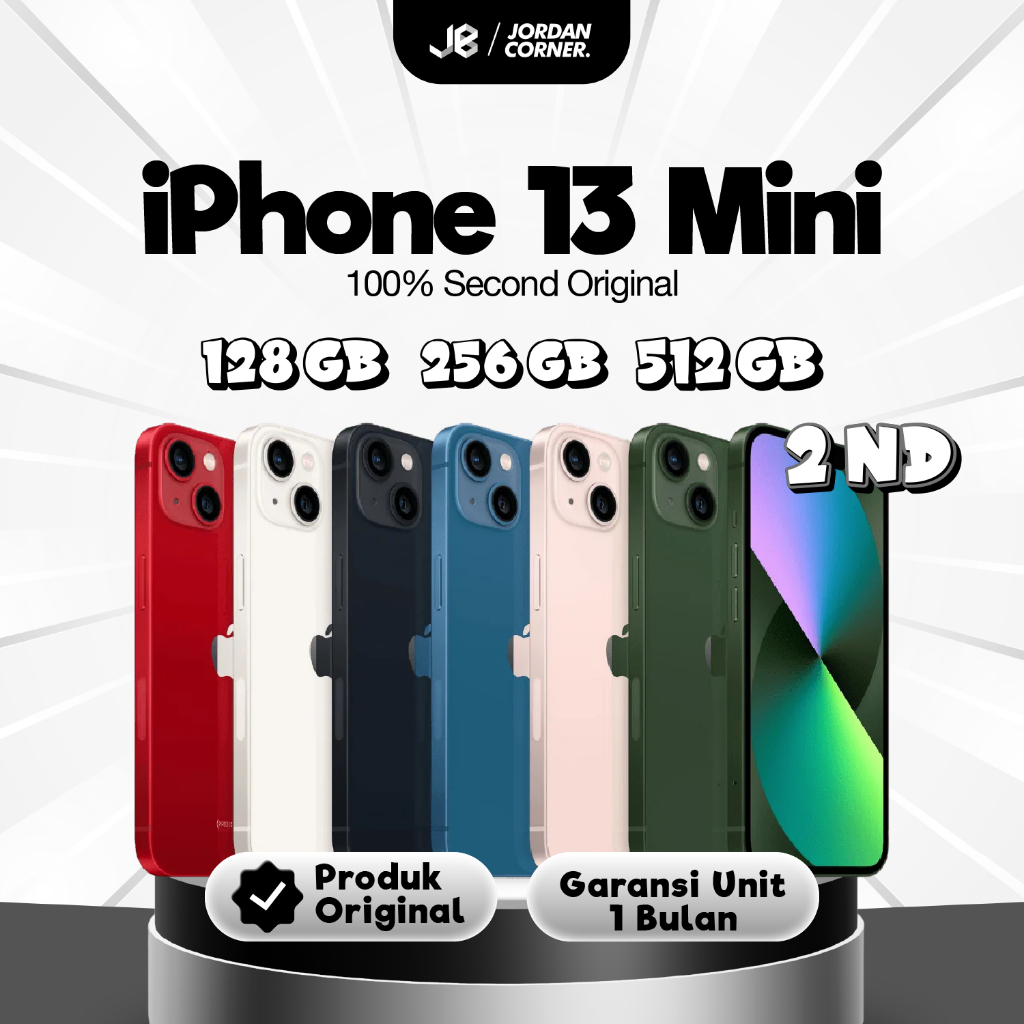 iPhone 13 mini Second All Provider & Bea Cukai 128GB 256GB 512GB Bergaransi