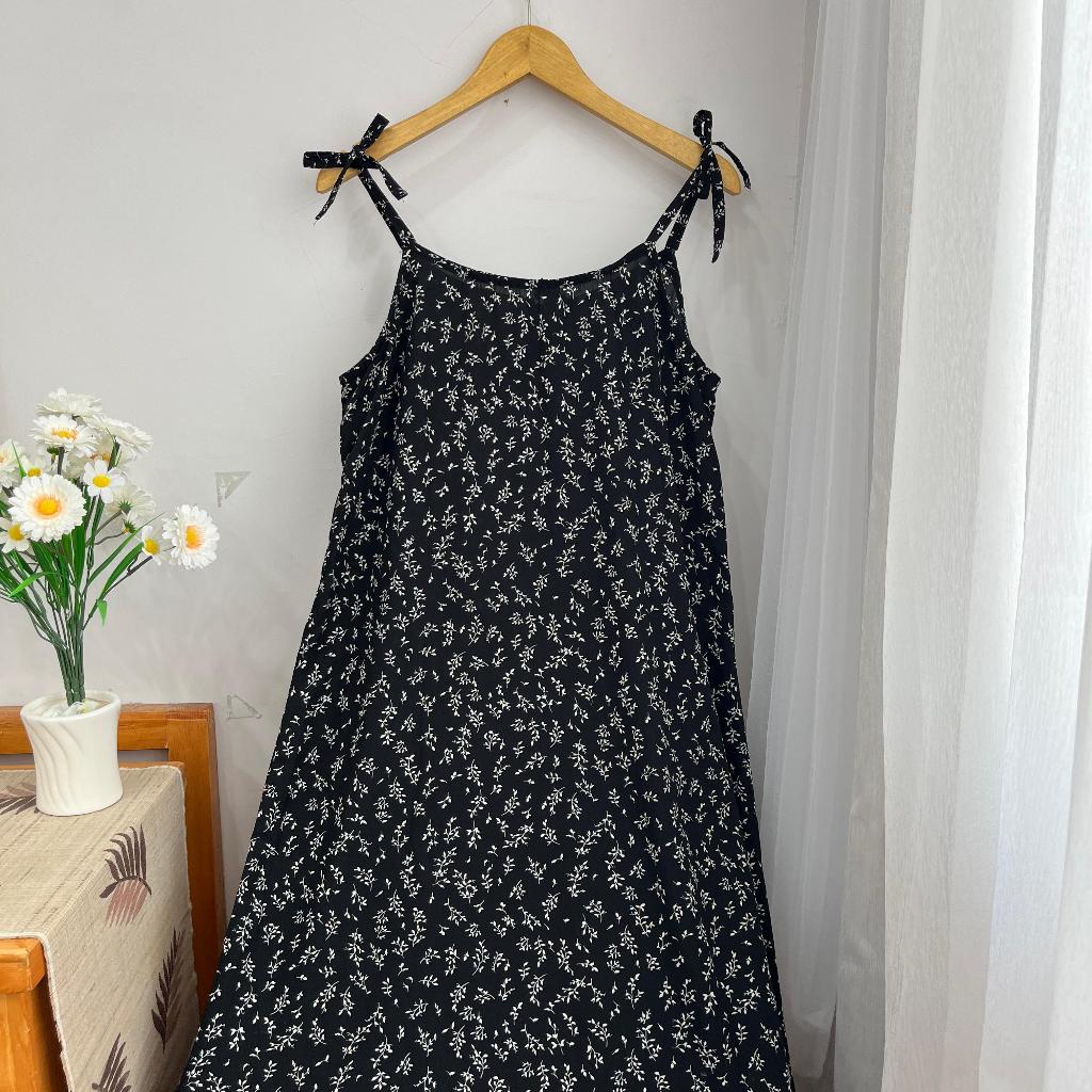 OVERALL DRESS MOTIF /OVERALL DRESS MOTIF FLORAL JUMBO KOREAN STYLE /ATASAN WANITA OVERAL DRESS MOTIF