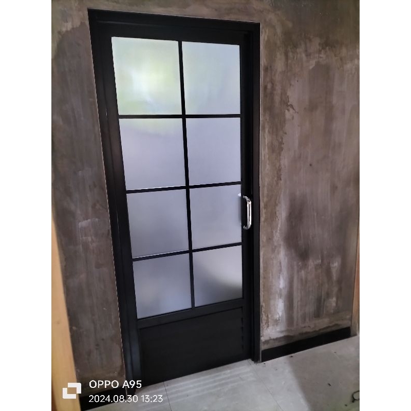 pintu kamar mandi aluminium ornamen70×200 (free packing kayu)