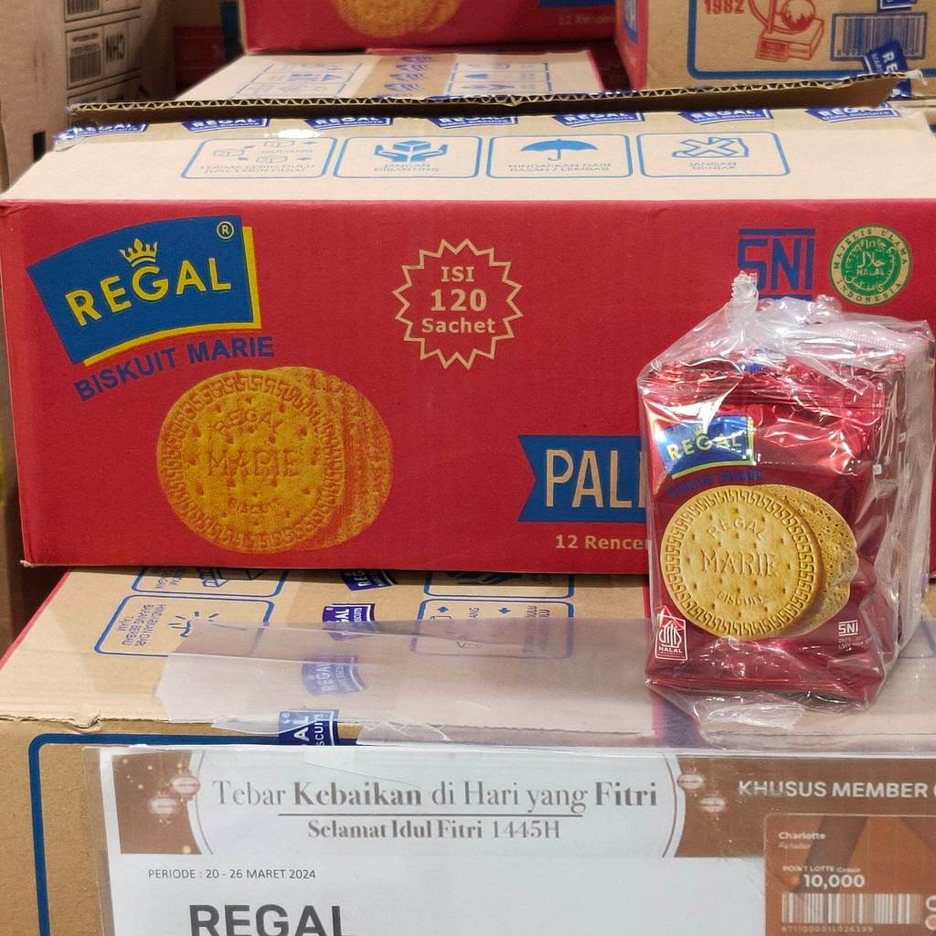 

1 Dus Biscuit Marie Regal Isi 12 Pack x 10 Sachet