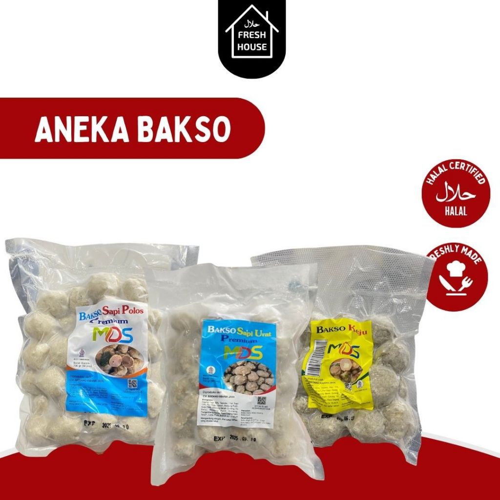 

MDS BAKSO KEJU PREMIUM / MDS BAKSO URAT/ MDS BAKSO POLOS PREMIUM