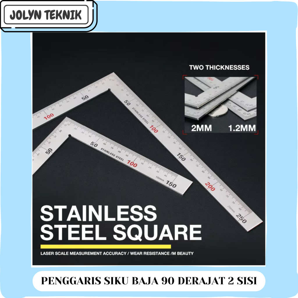 

PENGGARIS SIKU BAJA 90 DERAJAT DUA SISI STAINLESS PERTUKANGAN