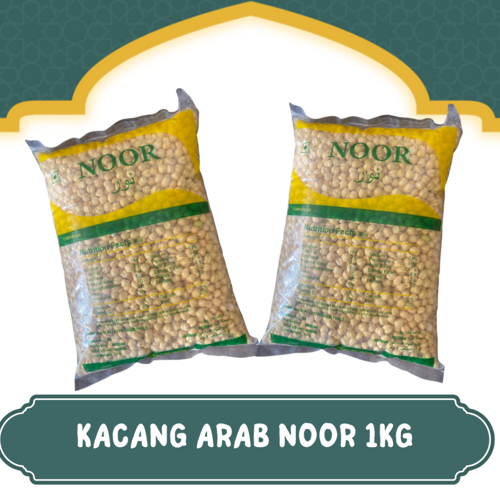 

OLEH OLEH HAJI DAN UMROH 1KG KACANG ARAB NOOR I CHICKPEAS GURIH DAN RENYAH KAYA VITAMIN NUTRISI I KACANG INDIA AL MADINA RANUNA ABU DASS