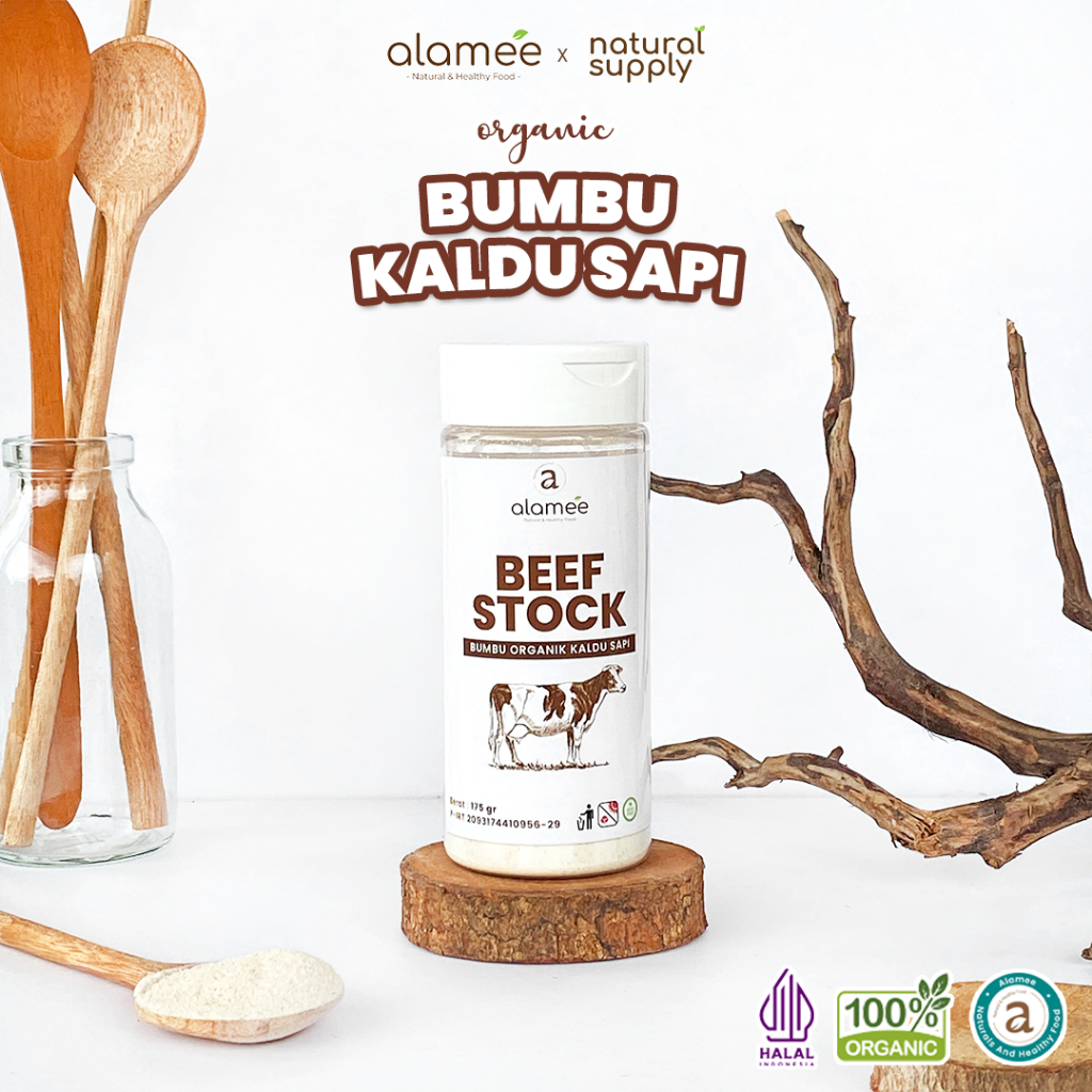 

ALAMEE Bumbu Kaldu Sapi Bubuk NON MSG Organik Beef Powder Praktis Tabur Spice Seasoning naturalsupply