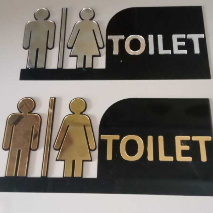 

SIGN BOARD TULISAN TOILET KAMAR MANDI BAHAN AKRILIK TIMBUL
