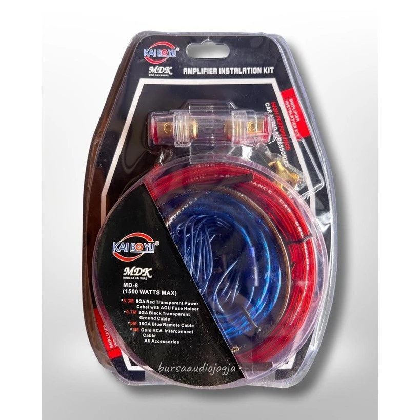 Kabel Set Audio Mobil MDK 5 Meter / Kabel Set Audio Mobil