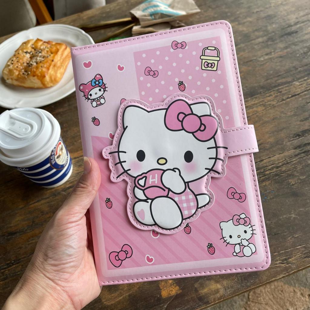 

A5 Book Sanri0 Buku Diary A5 Kulit Tutup Magnet Kuromi H-Kitty Melody Cinamoroll