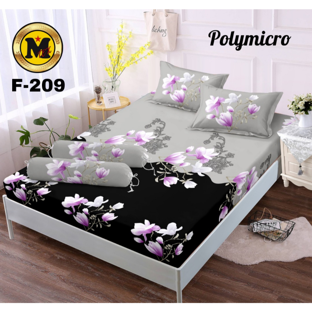 Lotsoolup Sprei Bunga Tulip Hijau Motif Bunga Ukuran 180X200 Motif Bunga Terlaris
