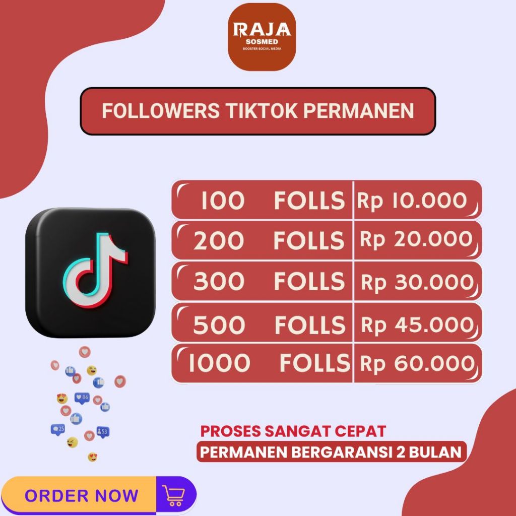 Follower Tik..Tok Permanen Real Aktif Termurah Followers Real Aktif Permanen