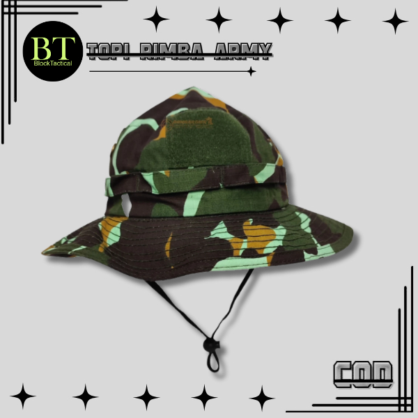 Topi import Topi Rimba Army | Topi Jungle Hat Tactical | Topi Gunung Outdoor | Topi Bucket | Topi Ad