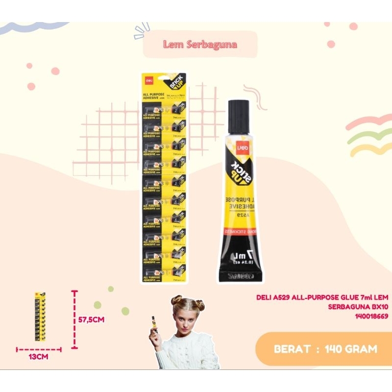 

Lem Deli All Purpose 7 ml Lem serbaguna