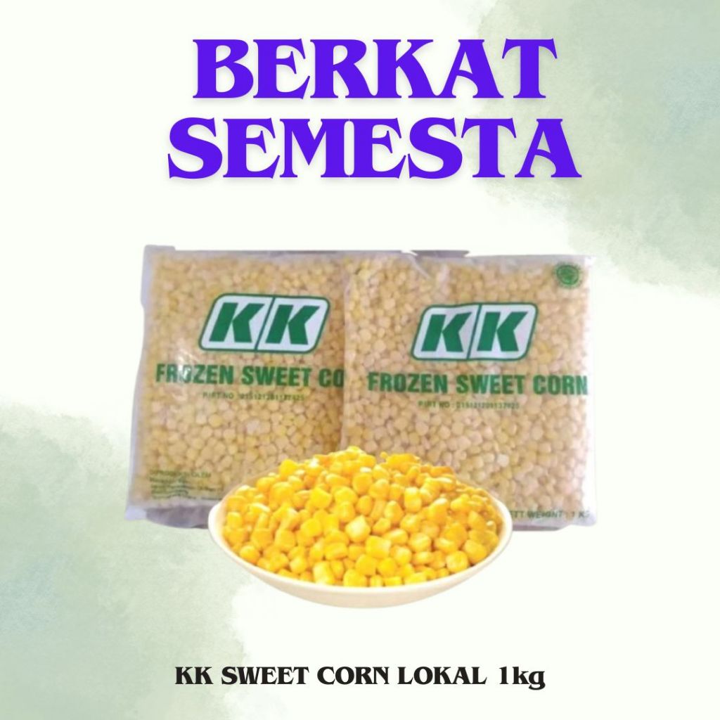 

KK SWEET CORN 1kg JAGUNG MANIS FROZEN 1KG