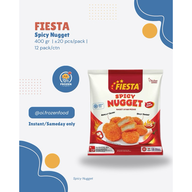

Fiesta Spicy Chicken Nugget 400gr