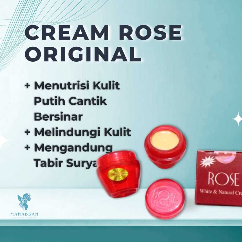 ♥ MAHABBAH ♥ CREAM ROSE ORIGINAL 100% POT EMBOSS PAKET KECANTIKAN CREAM KECANTIKAN ORI