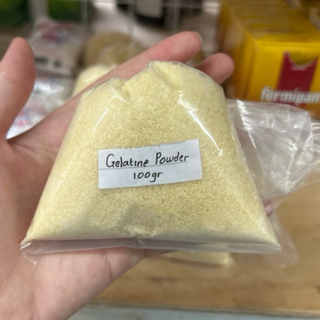 

Gelatin Bubuk Sapi Premium Halal 100gr