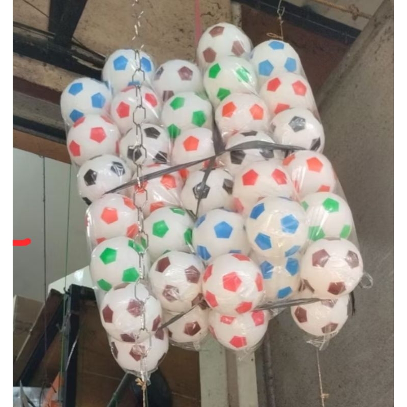 Mainan Bola Plastik Belang Ukuran 10 cm / Bola Kecil / Mainan Anak Olahraga