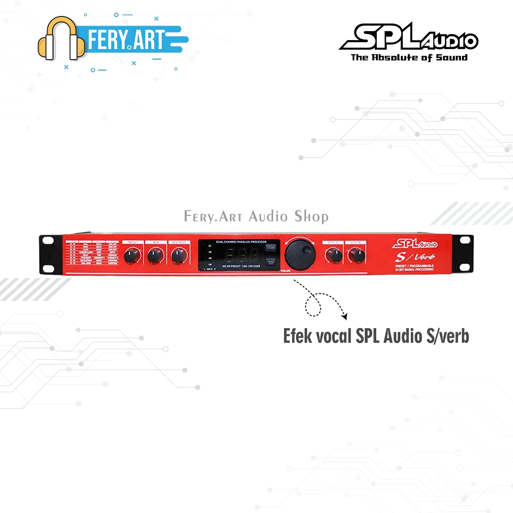 SPL Audio Microphone Effect for Vocal Enhancement S-Verb Efek Vokal