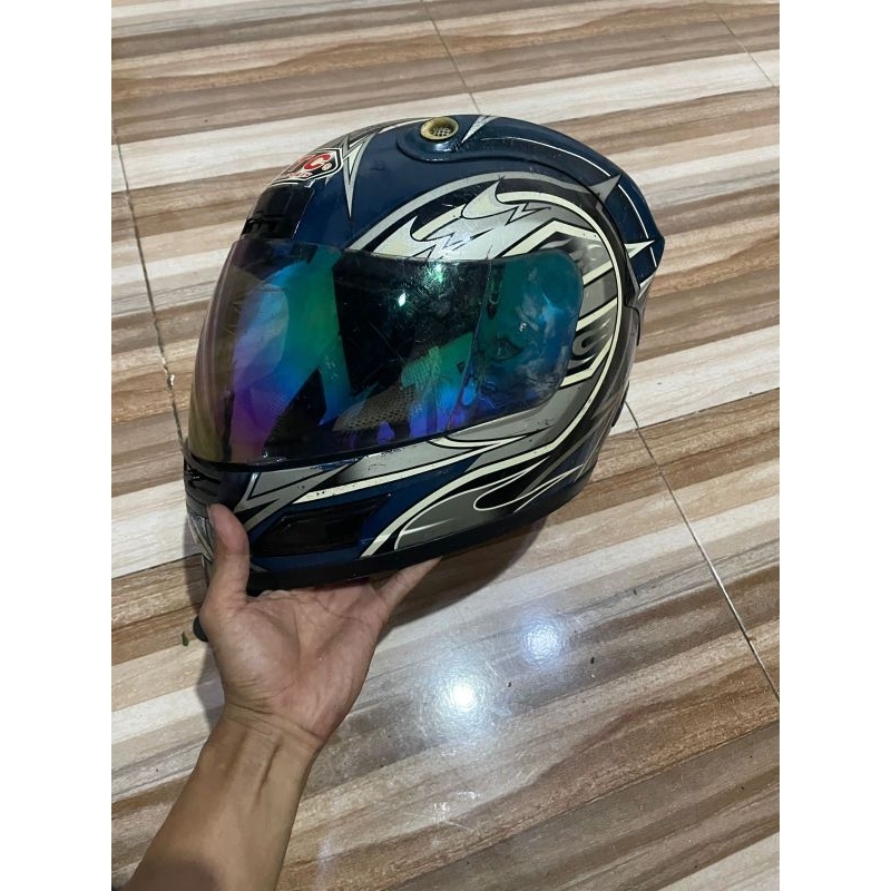 jual helm WTC full face Second mulus sesuai dengan foto