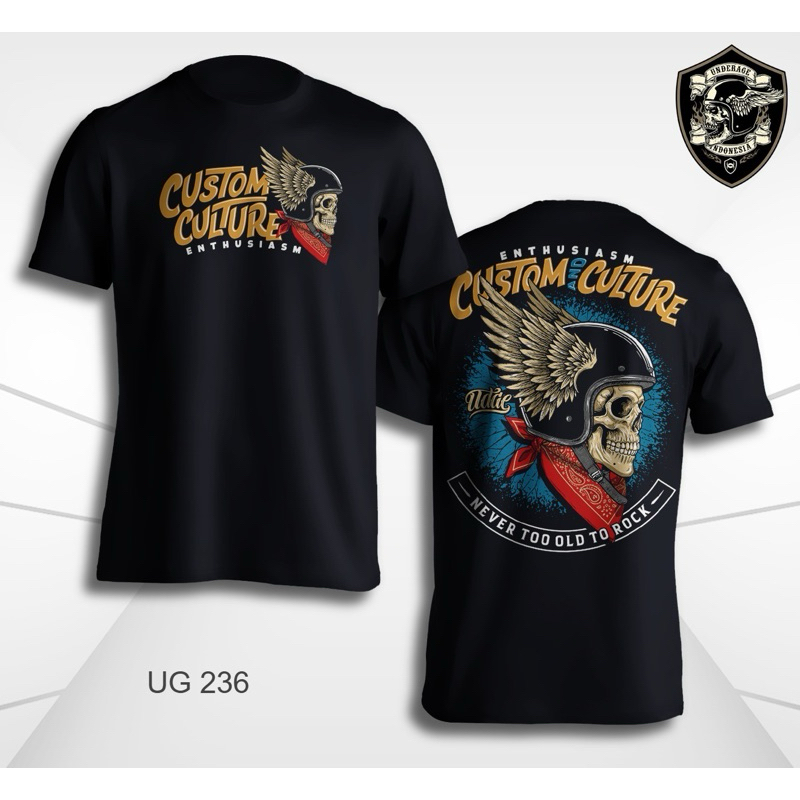 [[PROMO] DFR Underage Motorcycle Custom Culture | Kaos Motor