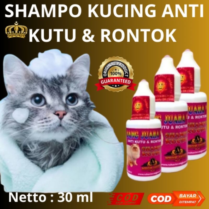 SHAMPO KUCING ANTI KUTU DAN RONTOK
