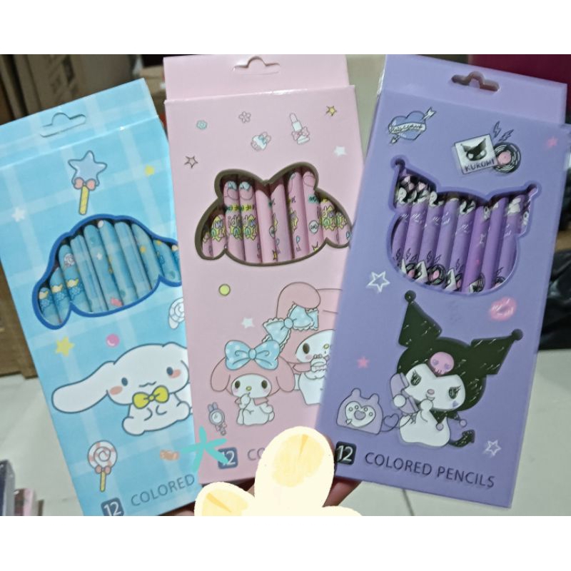 

pensil warna sanrio