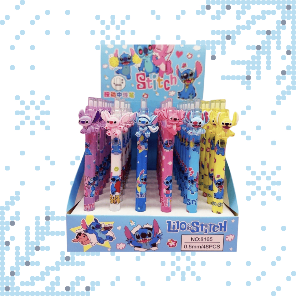 

{Lilo Stitch} Pen Gel Akrilik Lucu Imut Premium Karakter Lilo Stitch No. 8165