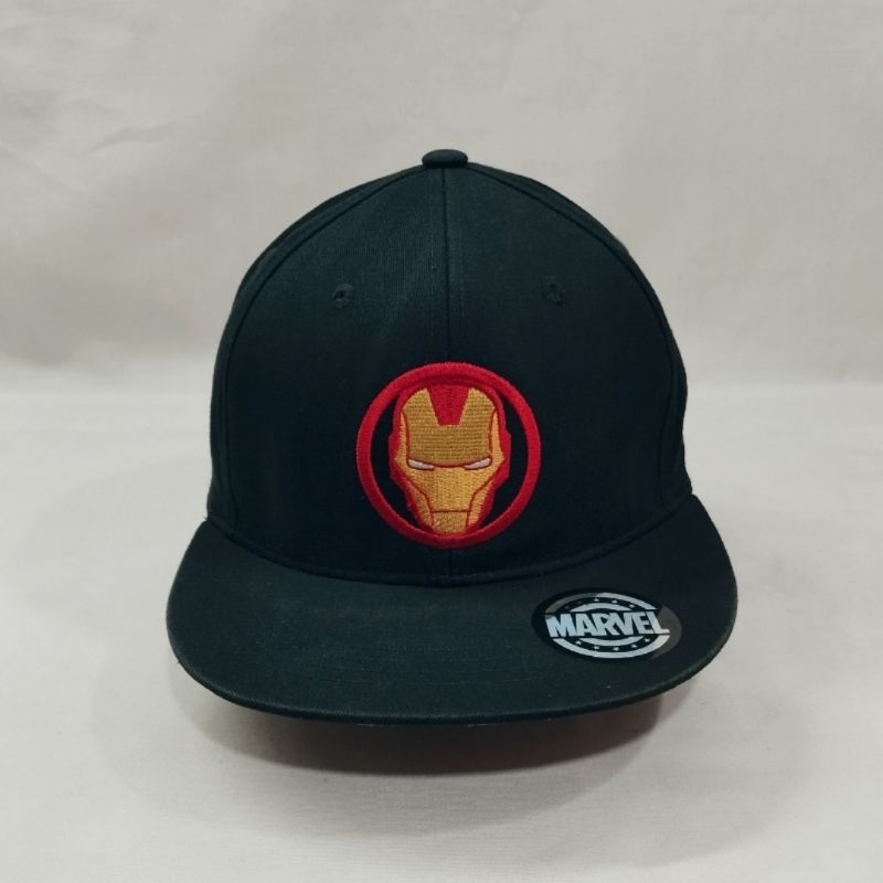 Topi Snapback Marvel Iron Man Hero Logo Second Original